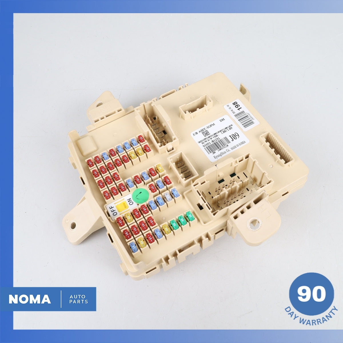2015 Hyundai DH Genesis Dash Relay Junction Fuse Fuse Box 91951-B1231 OEM - photo 8