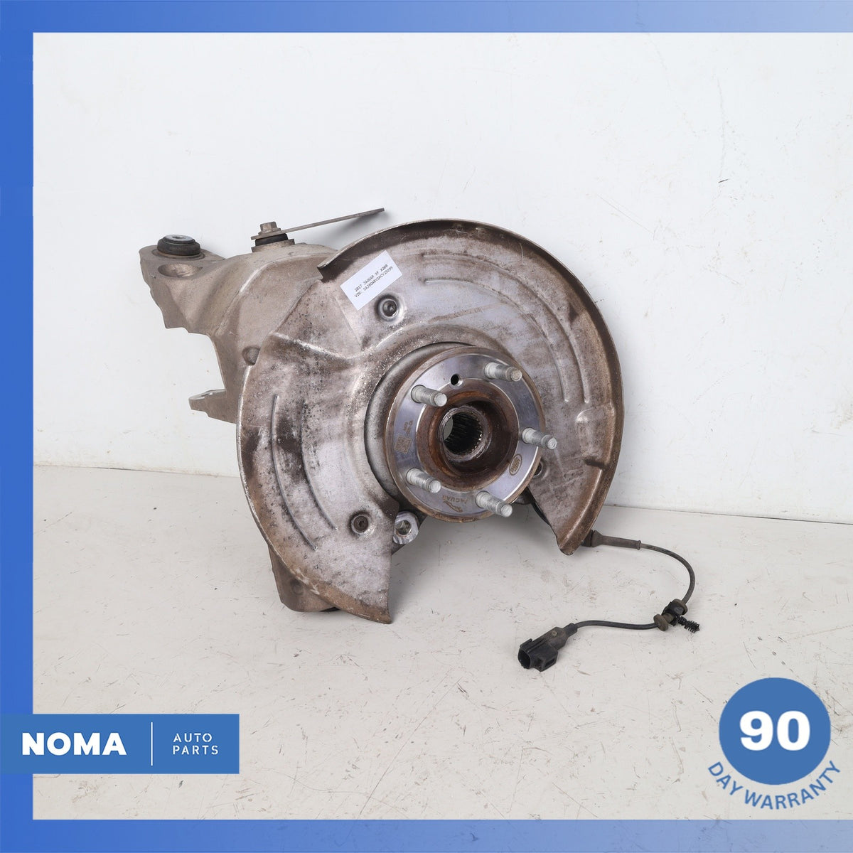 16-19 Jaguar X260 XF XE Rear Left Spindle Knuckle Hub w/ Shield OEM - photo 2