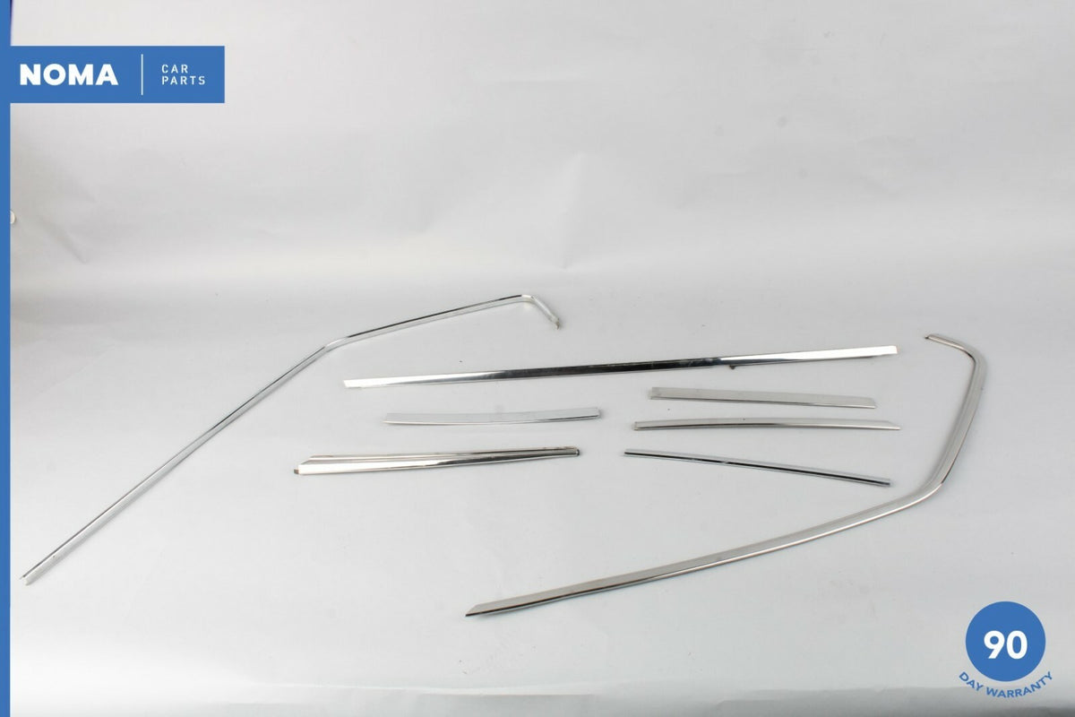 84-87 Jaguar XJ6 Series III Rear Right Side Door Window Molding Chrome Set OEM - photo 12
