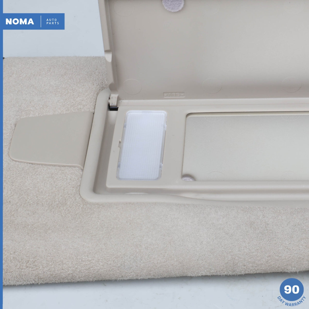 09-15 Jaguar X250 XF XFR Right Passenger Side Sun Visor Shade Suede Beige OEM - photo 11
