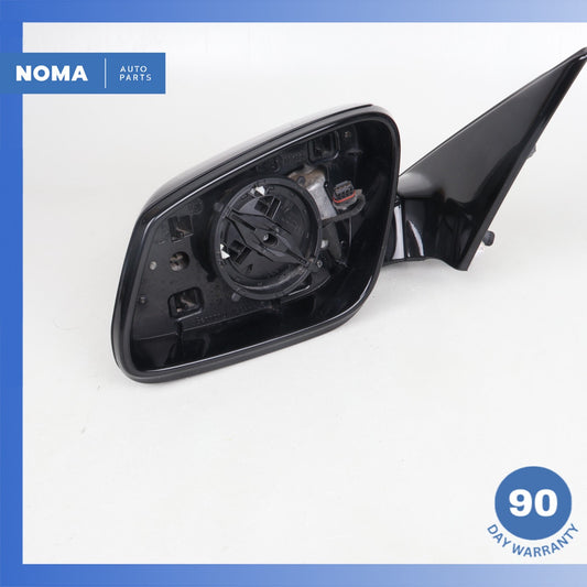 11-13 BMW F10 550i 535i 528i Left Driver Side Rear View Door Mirror Black OEM - photo 1