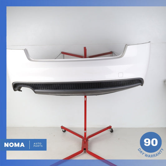 13-17 Audi 8T A5 Rear Bumper Cover Assembly White 8T0807067C OEM - photo 1