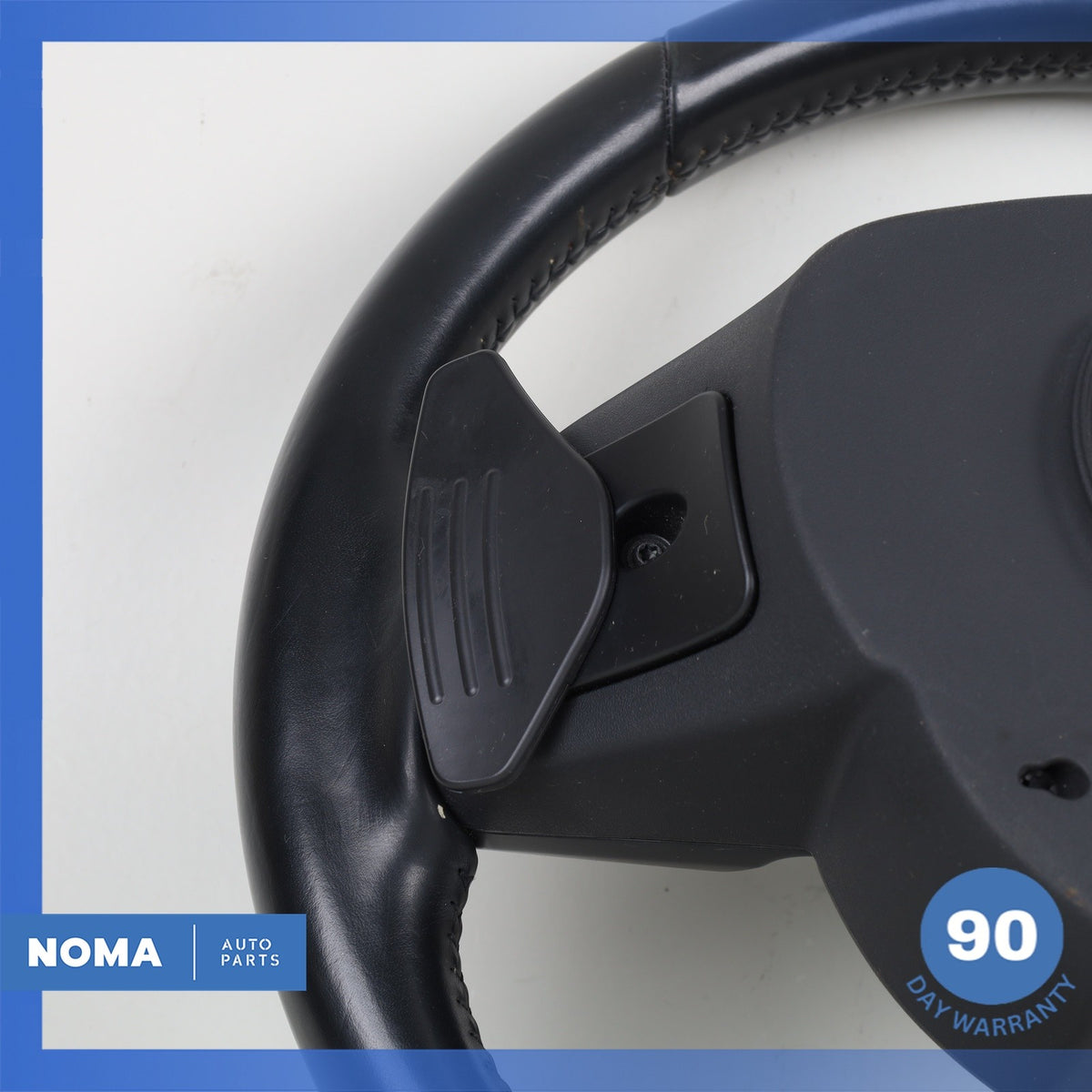 16-21 Jaguar X760 XE XF F-Pace Steering Wheel w/ Paddle Shifters Black OEM - photo 14