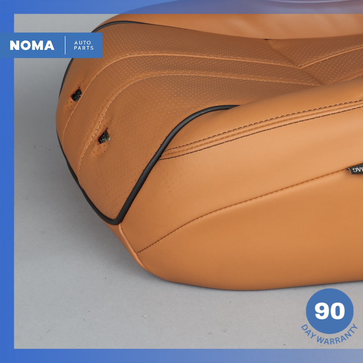 10-19 Jaguar X351 XJL XJR Front Right Passenger Top Upper Seat Cushion Brown OEM - photo 12