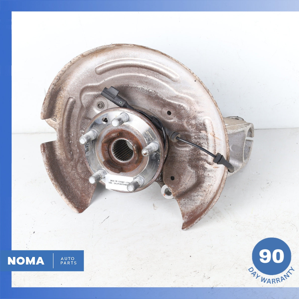 12-19 LR Range Rover Evoque L538 Rear Left Spindle Knuckle Hub w/ Shield OEM - photo 1