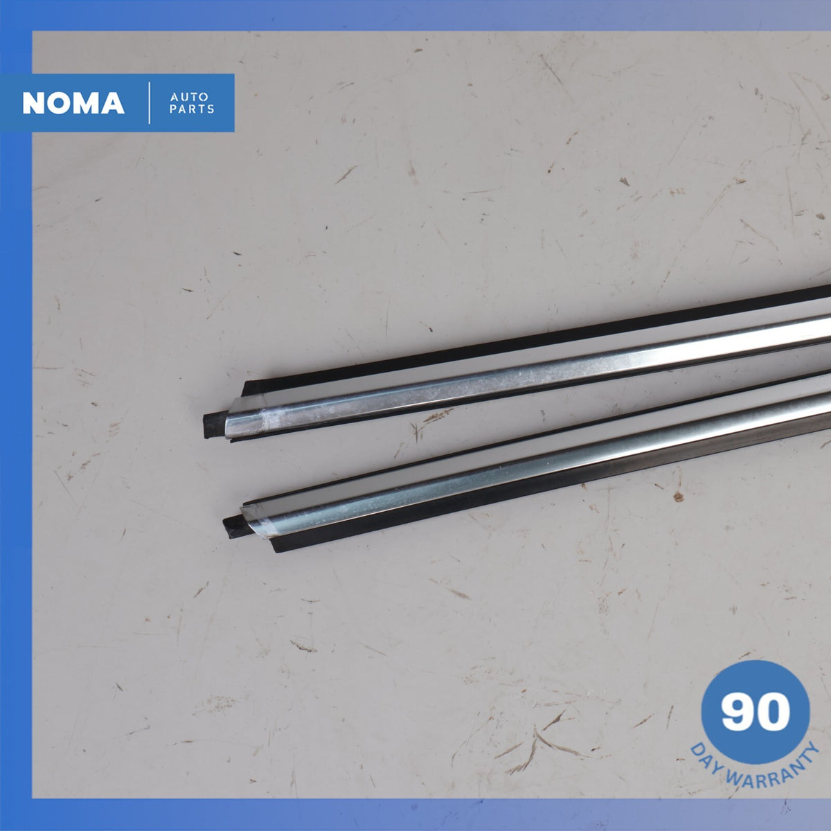 07-15 Jaguar X150 XK XKR Front Left & Right Door Window Molding Seal Set OEM - photo 6