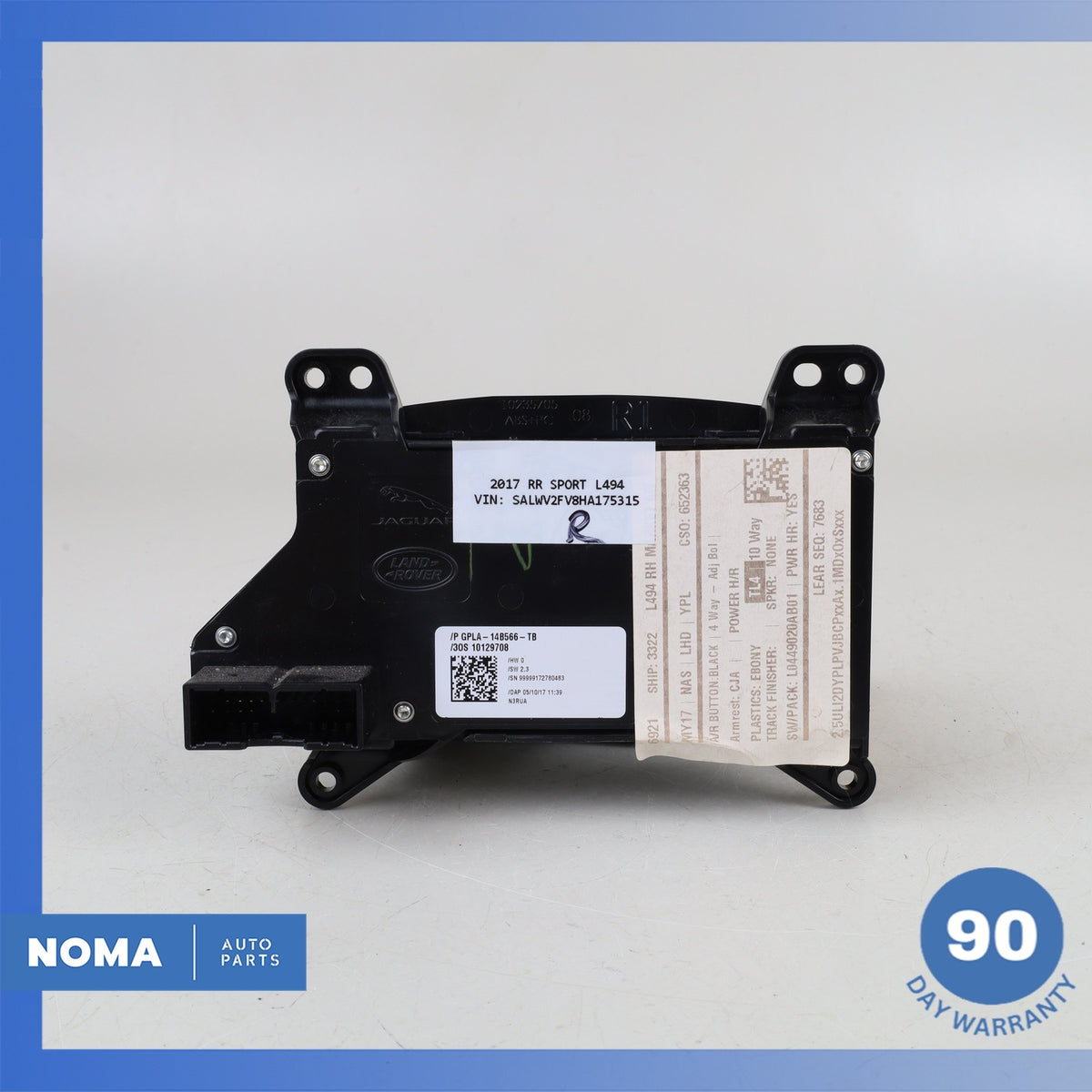 Range Rover L494 Front Right Side Seat Control Adjustment Switch OEM - photo 6