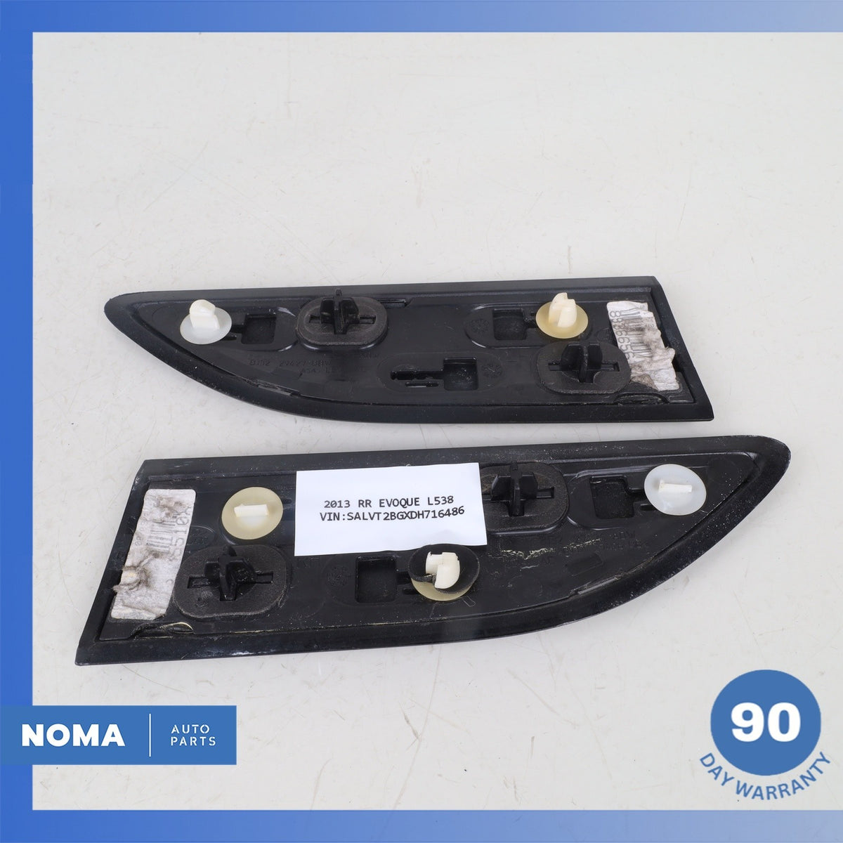 LR Range Rover Evoque L538 4DR Front Right & Left Fender Molding Trim Set OEM - photo 4