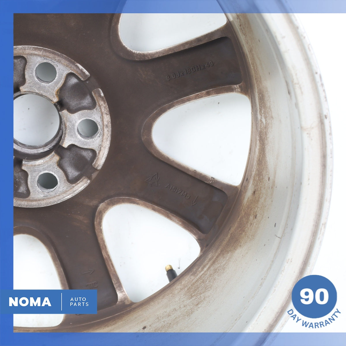 04-09 Jaguar X350 XJ8 Vanden Plas Dynamic 8 x R18 18" Wheel Rim Silver OEM - photo 10
