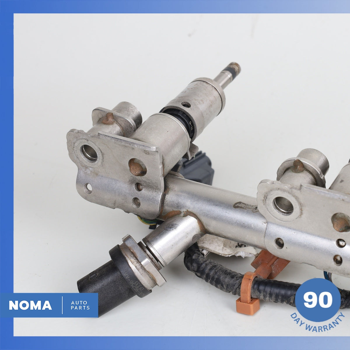 14-17 Range Rover Evoque L538 Engine Motor Fuel Injector Rail w/ Injectors OEM - photo 2