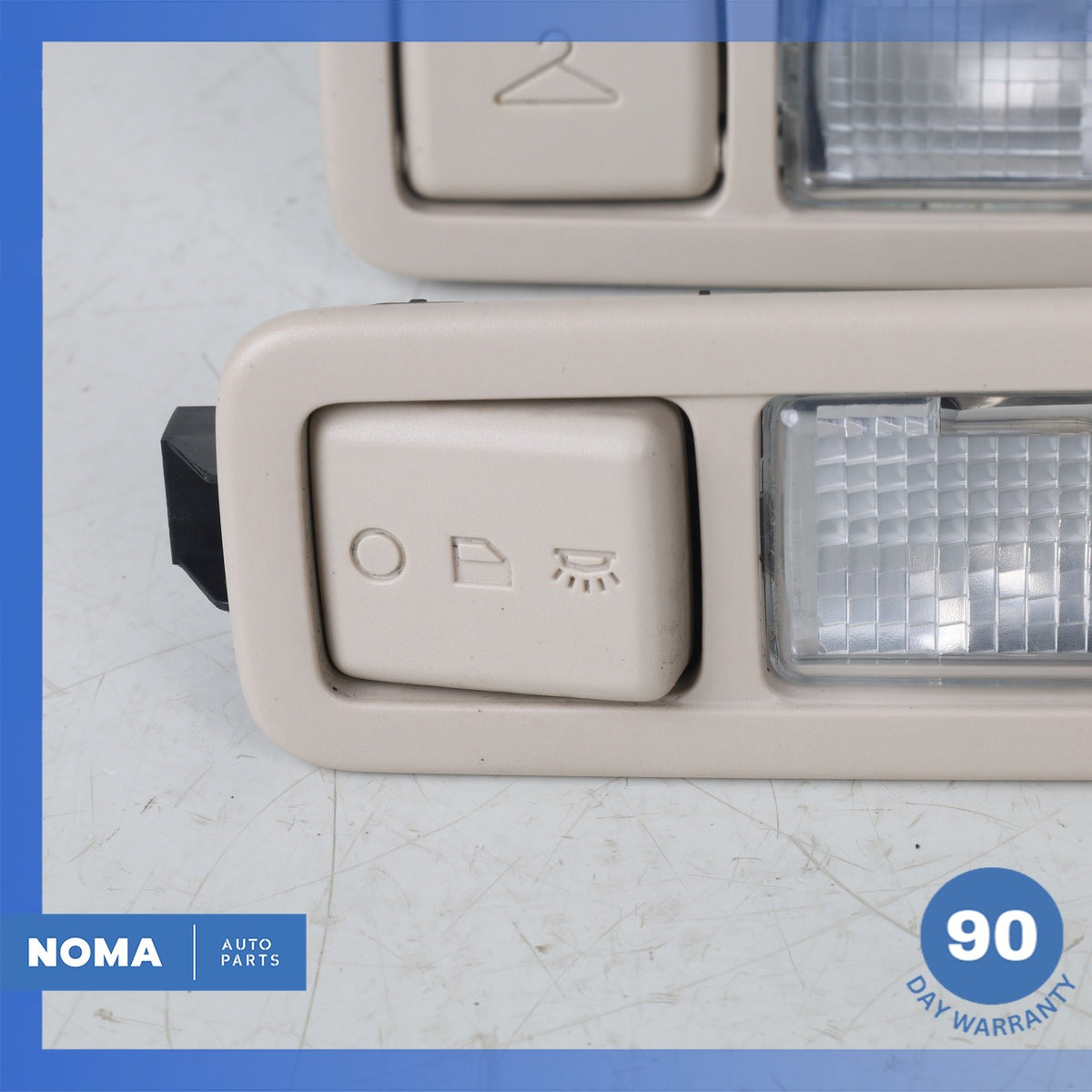 14-19 Range Rover Evoque L538 Rear Left & Right Dome Light Lamp Set Beige OEM - photo 4