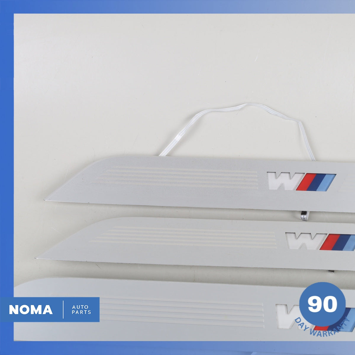 BMW G12 740i M-Sport Front & Rear Door Entry Illuminated Step Sill Panel Set OEM - photo 4