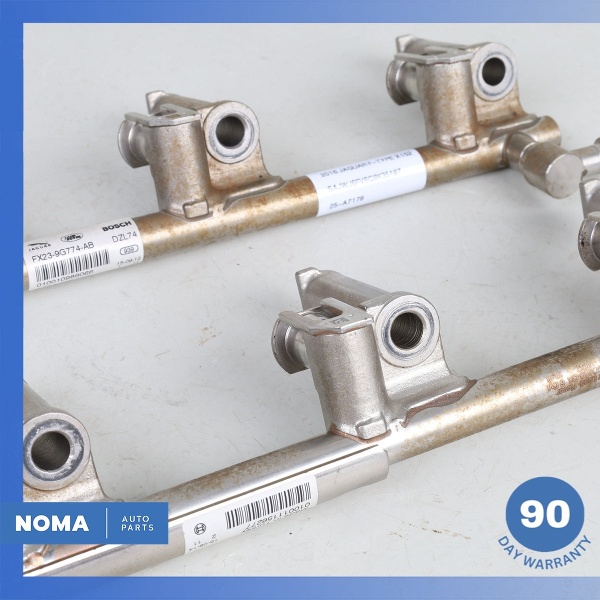 13-21 Jaguar X152 F-Type LR4 3.0 AJ126S Engine Fuel Injection Rail Set OEM 40k - photo 10