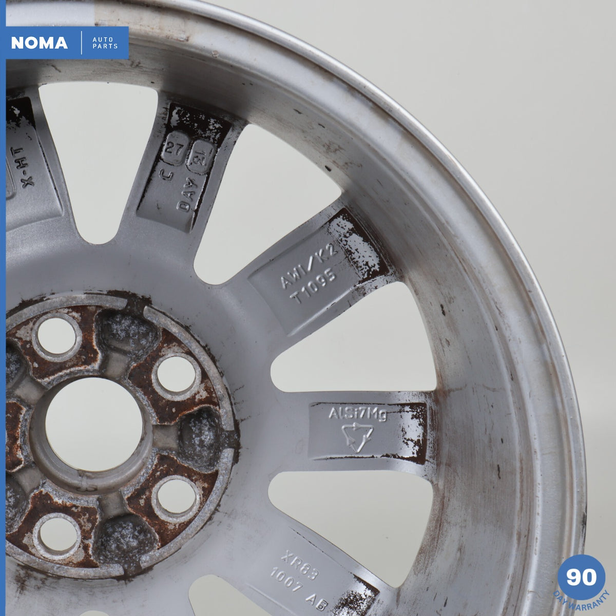 01-05 Jaguar S-Type X200 7.5Jx16 16" Spirit 10 Spoke Alloy Road Wheel Rim OEM - photo 12