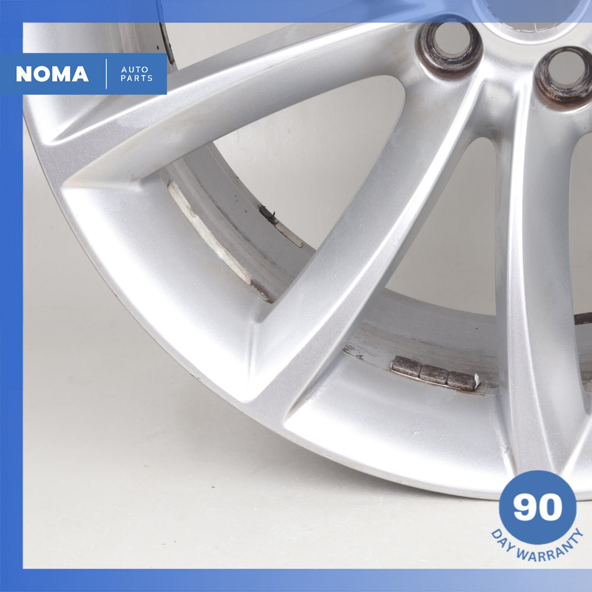 14-24 Jaguar X152 F-Type Propeller 9.5 x R19 19" Rear Wheel Rim Silver OEM - photo 5