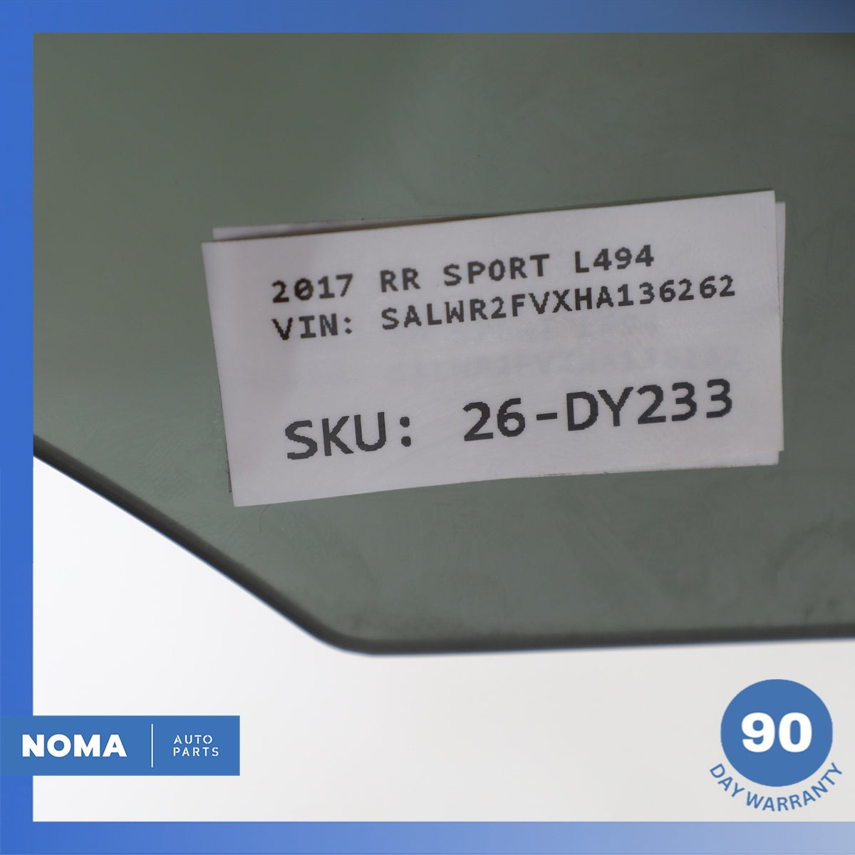 14-22 LR Range Rover Sport L494 Rear Right Passenger Side Door Window Glass OEM - photo 14