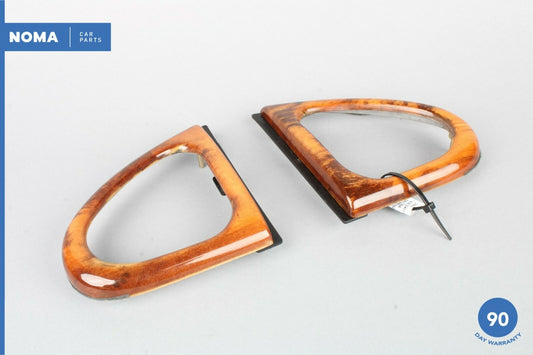 00-06 Jaguar XK8 X100 Front Left & Right Side Dash A/C Vent Wood Trim Set OEM - photo 1