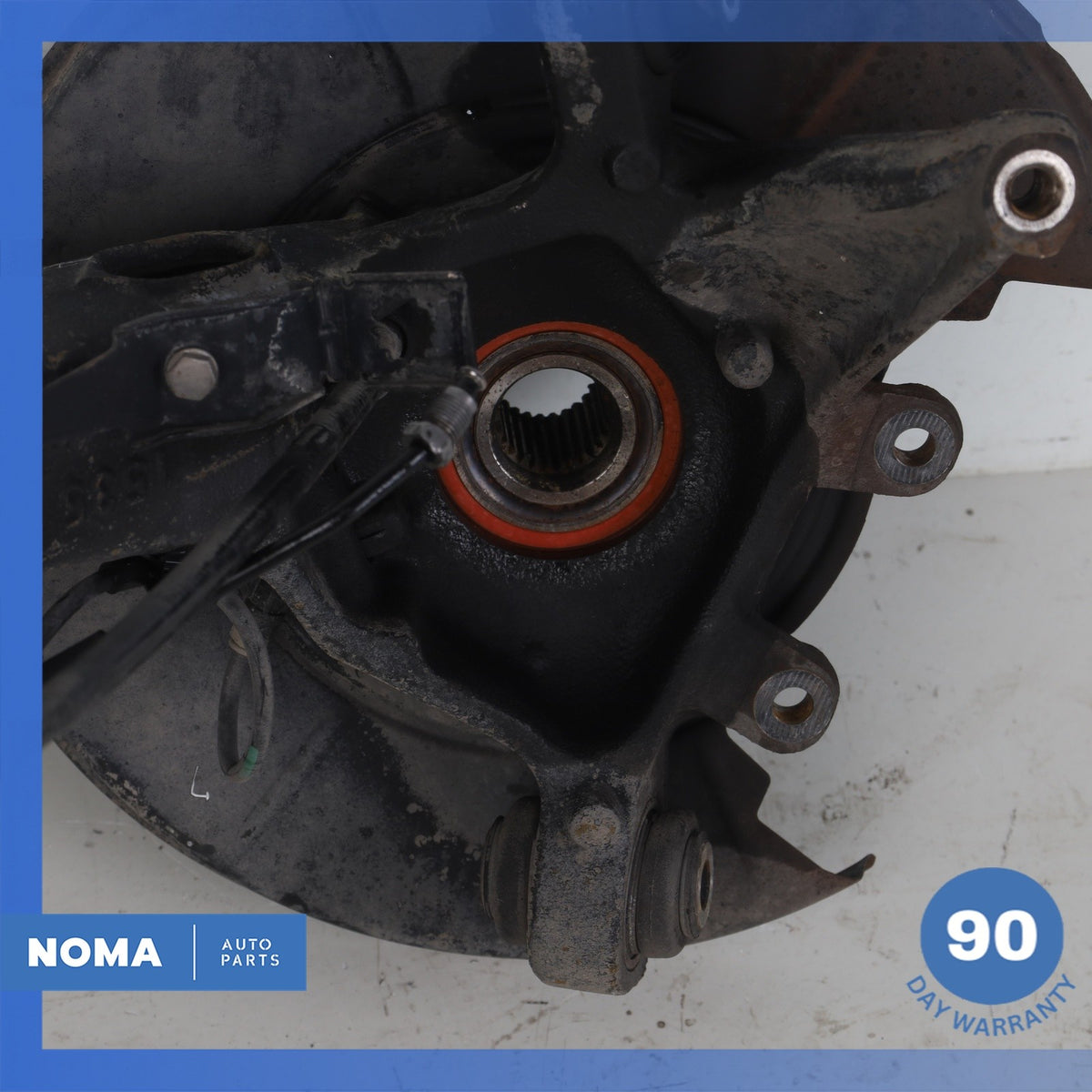 03-08 BMW E85 Z4 Rear Left Spindle Knuckle Hub w/ Shield OEM - photo 10