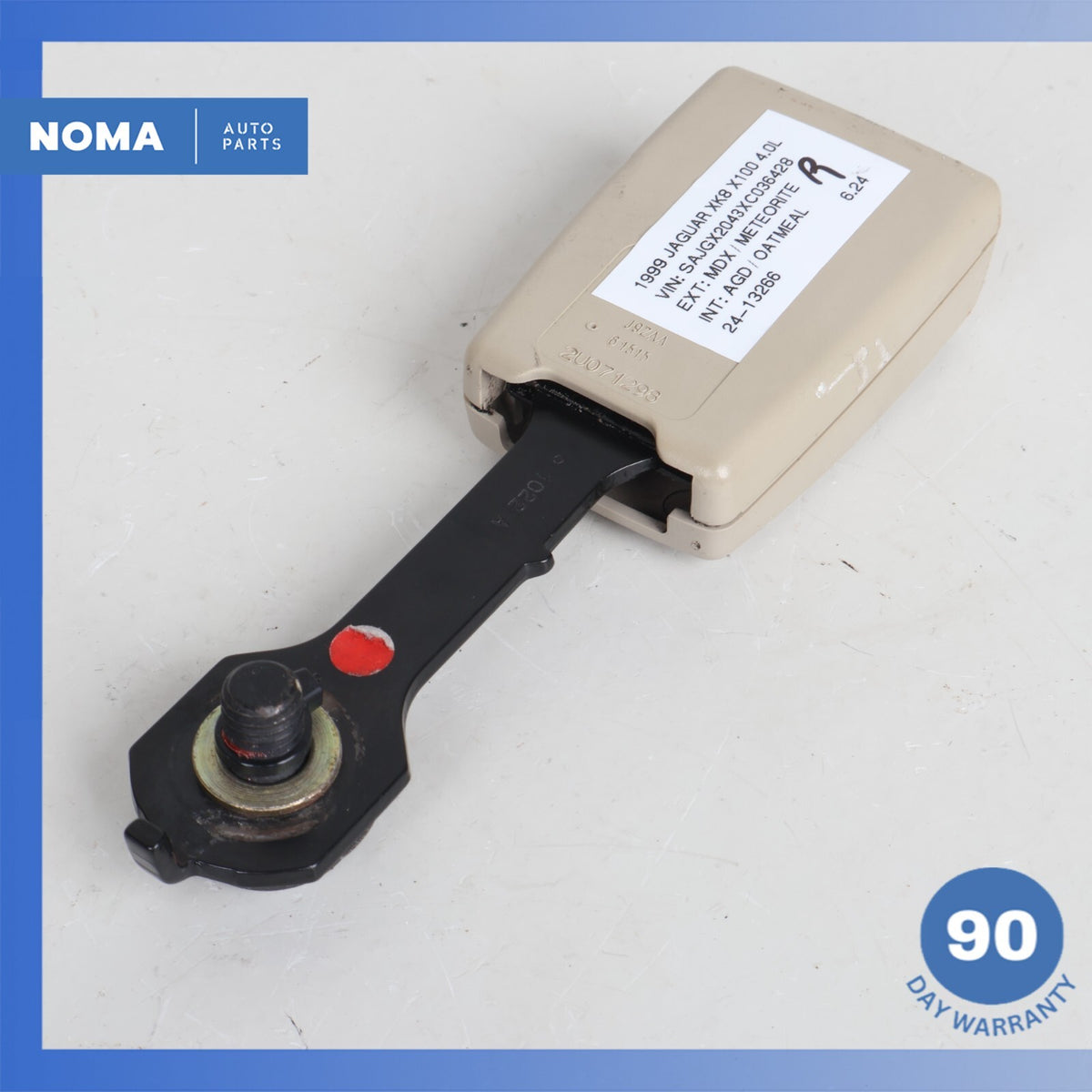 97-99 Jaguar X100 XK8 Right Passenger Side Seat Belt Buckle Beige HJA7012DA OEM - photo 8