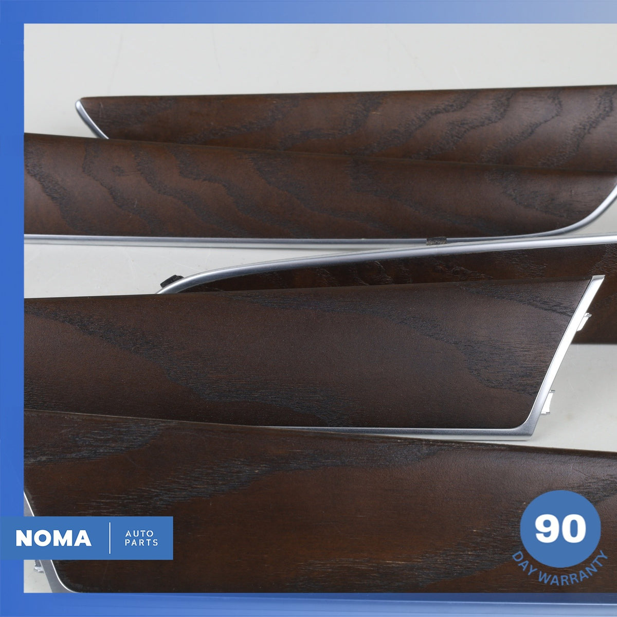 09-17 Audi 8RB Q5 SQ5 Front & Rear Interior Door Panel Molding Trim Wood Set OEM - photo 9