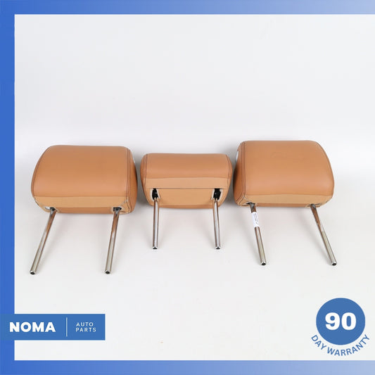 10-19 Jaguar X351 XJ XJR Rear Seat Headrest Head Rest Set of 3 Brown OEM - photo 1