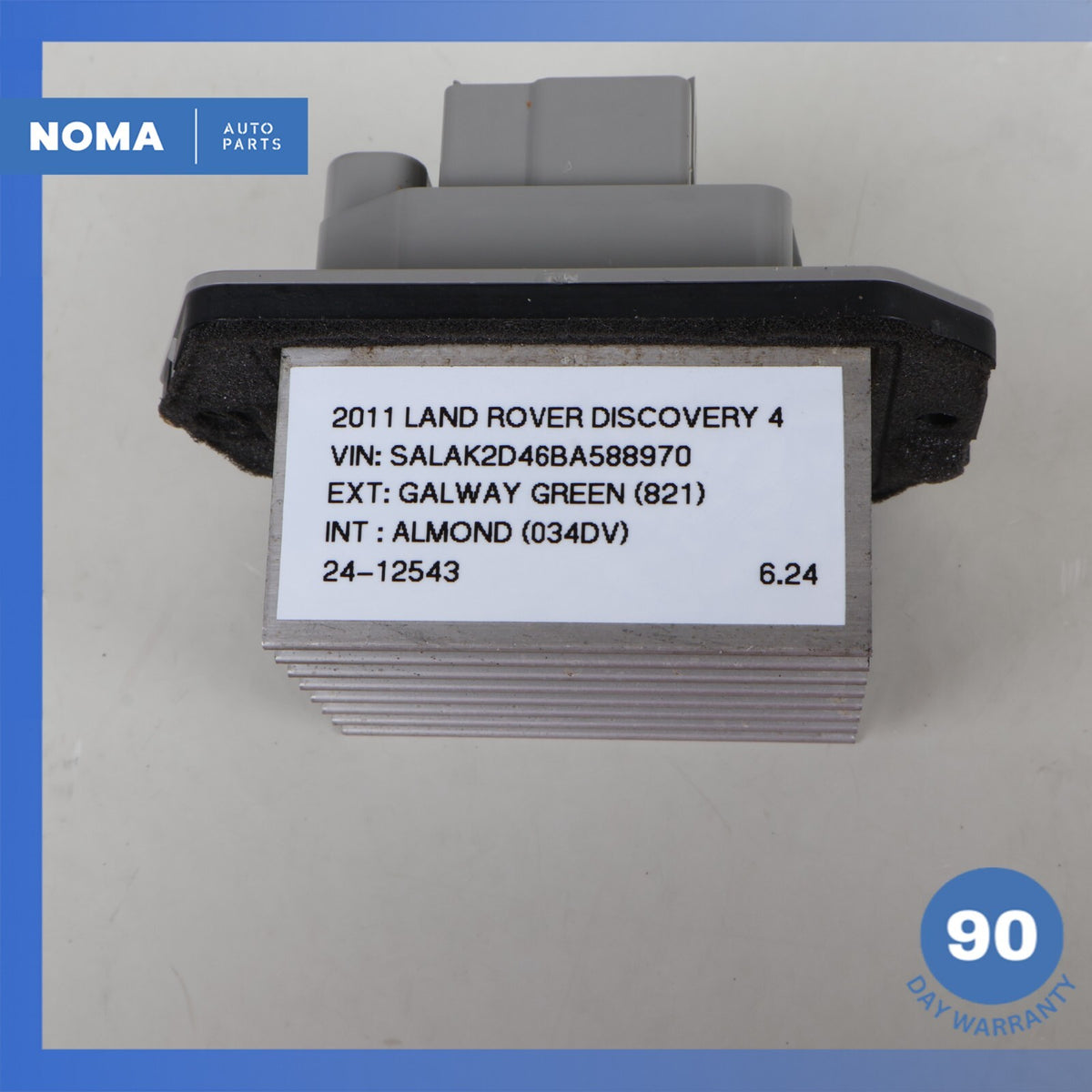 2011 Land Rover L319 LR4 A/C Heater Blower Motor Fan Resistor 8X2319E624AA OEM - photo 7