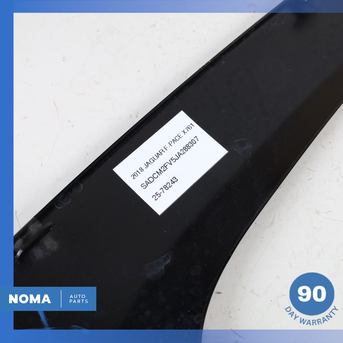 17-23 Jaguar X761 F-Pace Rear Left Quarter Door Window Molding Black OEM - photo 12