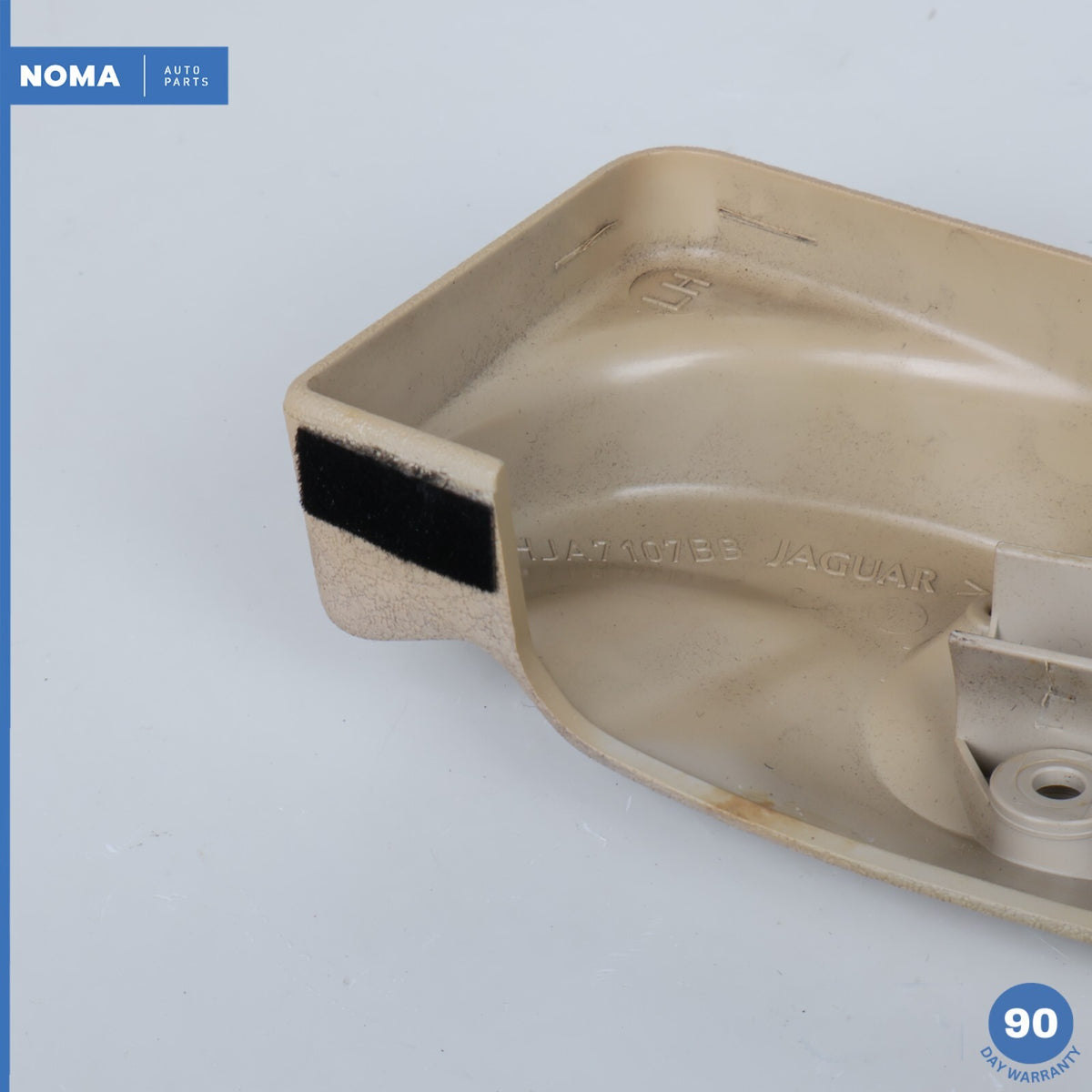 97-06 Jaguar XKR X100 Conv Rear Left Shoulder Seat Belt Trim Bezel Beige AGD OEM - photo 12