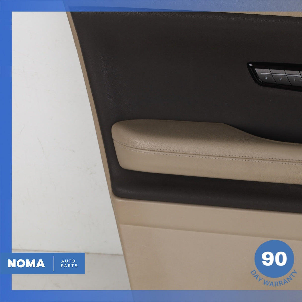 12-19 Range Rover Evoque L538 4DR Front Left Door Trim Panel Assembly Beige OEM - photo 6