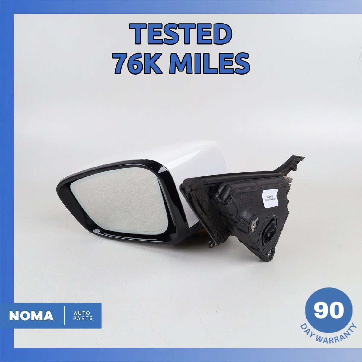 16-19 BMW G12 740i 750i Left Side Rear View Door Mirror 51167437157 OEM 76k - photo 1