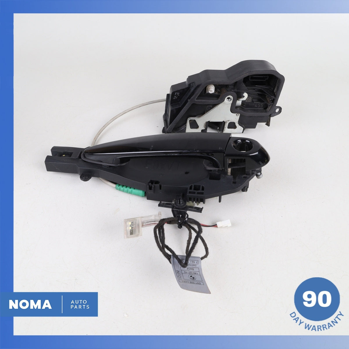 BMW E92 328i 325i 335i Front Left Door Lock Actuator w/ Handle Black OEM 75k - photo 1