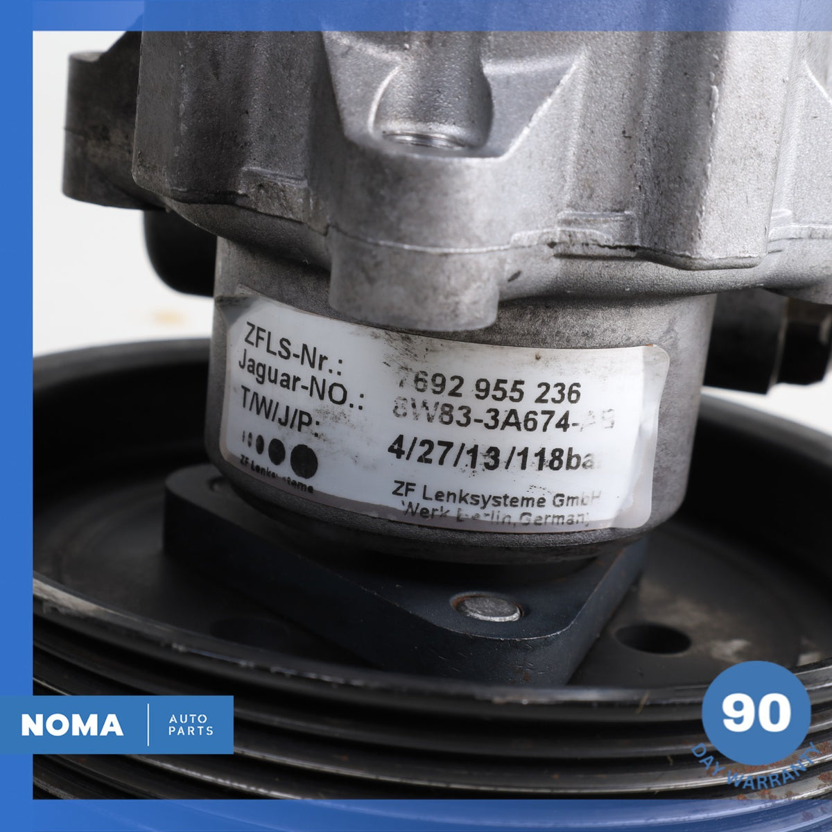 10-19 Jaguar X152 F-Type 3.0L 5.0L Power Steering Pump Assembly 8W833A674AB OEM - photo 11