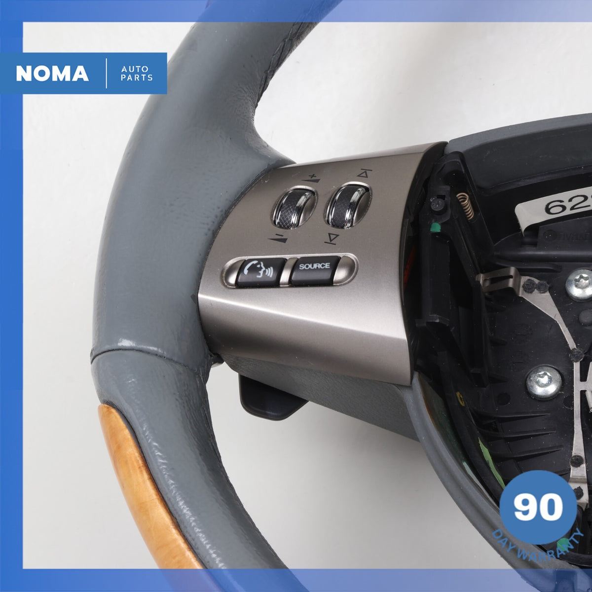 07-09 Jaguar X150 XK XKR Steering Wheel w/ Paddle Shifters Blue OEM - photo 8