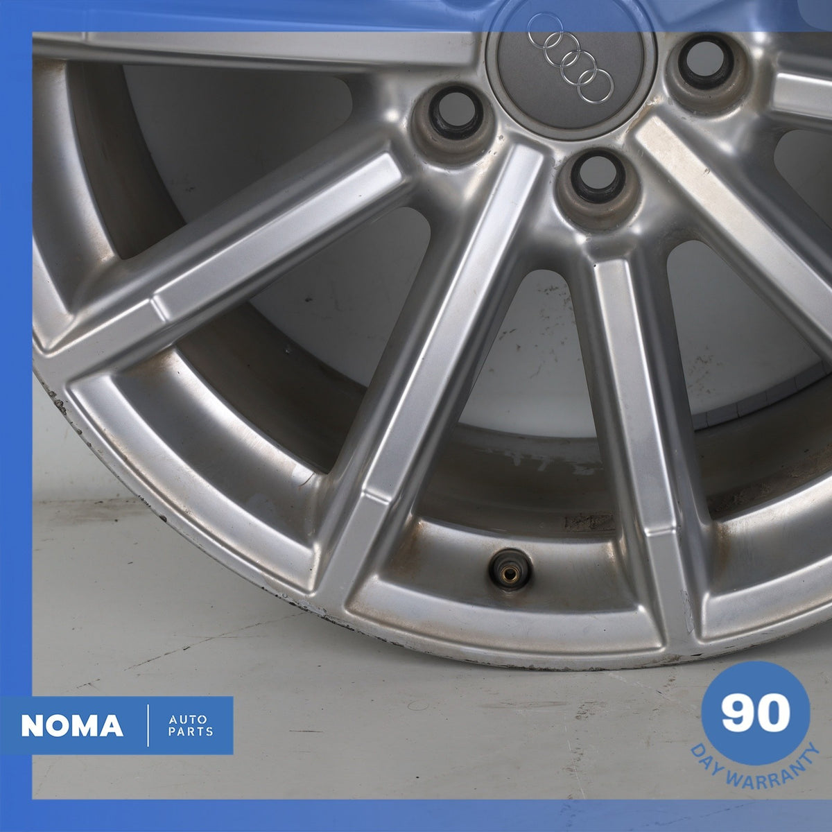 08-17 Audi 8T A5 S5 8.5 x R18 18" Wheel Rim Silver 8T0601025BM OEM - photo 5
