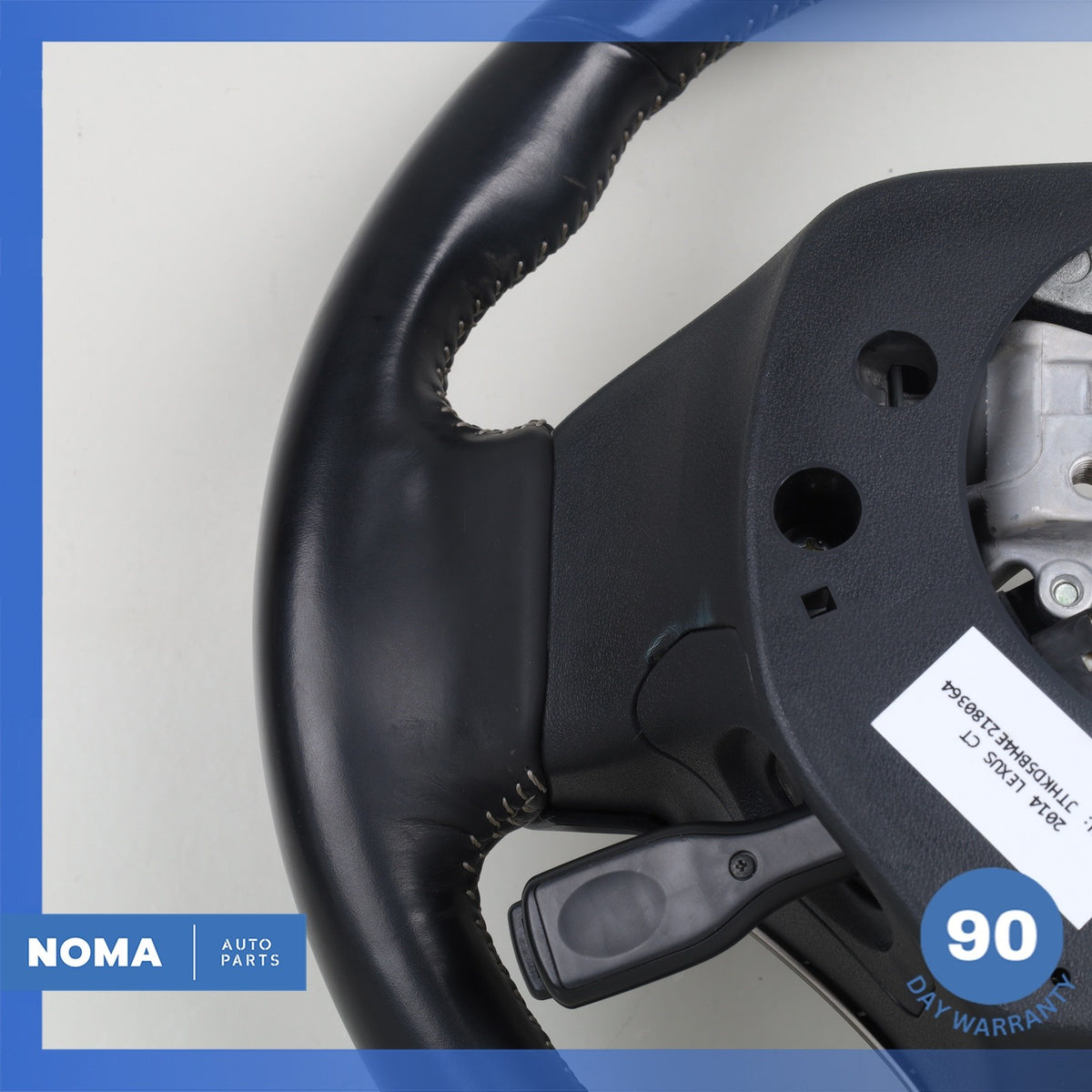 14-17 Lexus ZWA10 CT200h Leather Steering Wheel w/ Switches Black OEM - photo 15