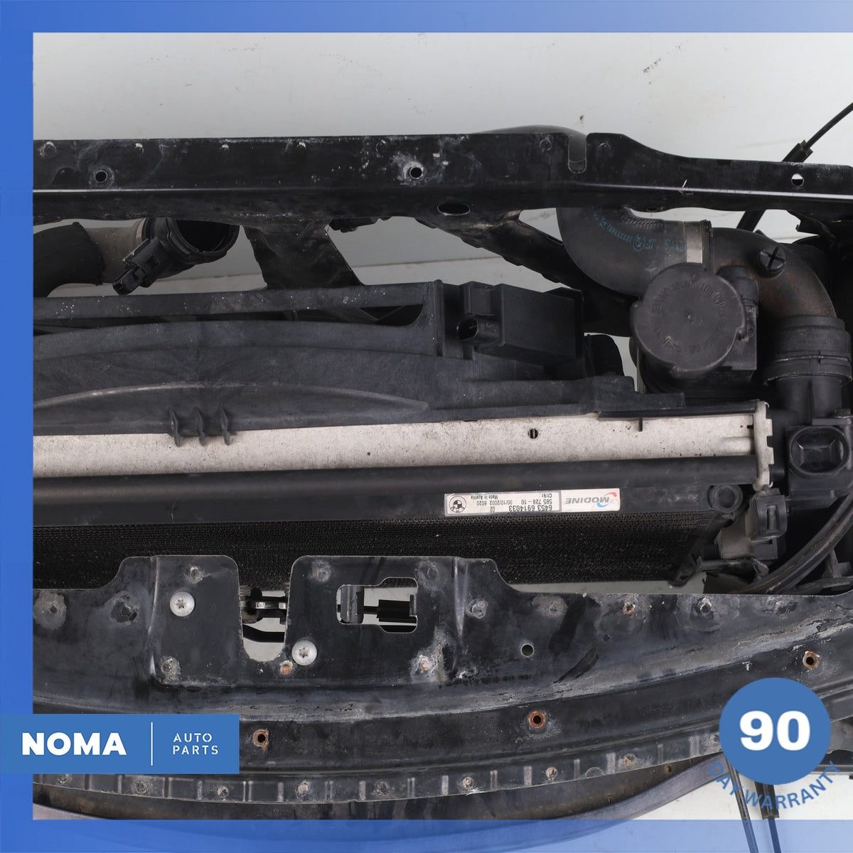 03-08 BMW E85 E86 Z4 Engine Motor Radiator Support Frame Assembly w/ Fan OEM - photo 11