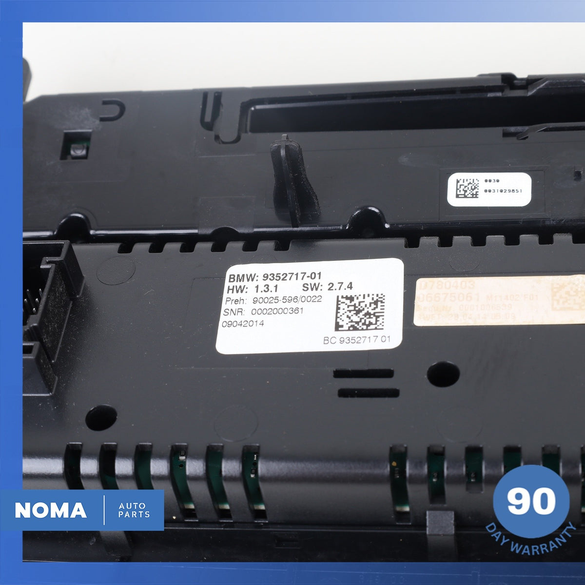 BMW F02 750i 740i Front A/C AC Radio Control Panel Switch OEM - photo 16