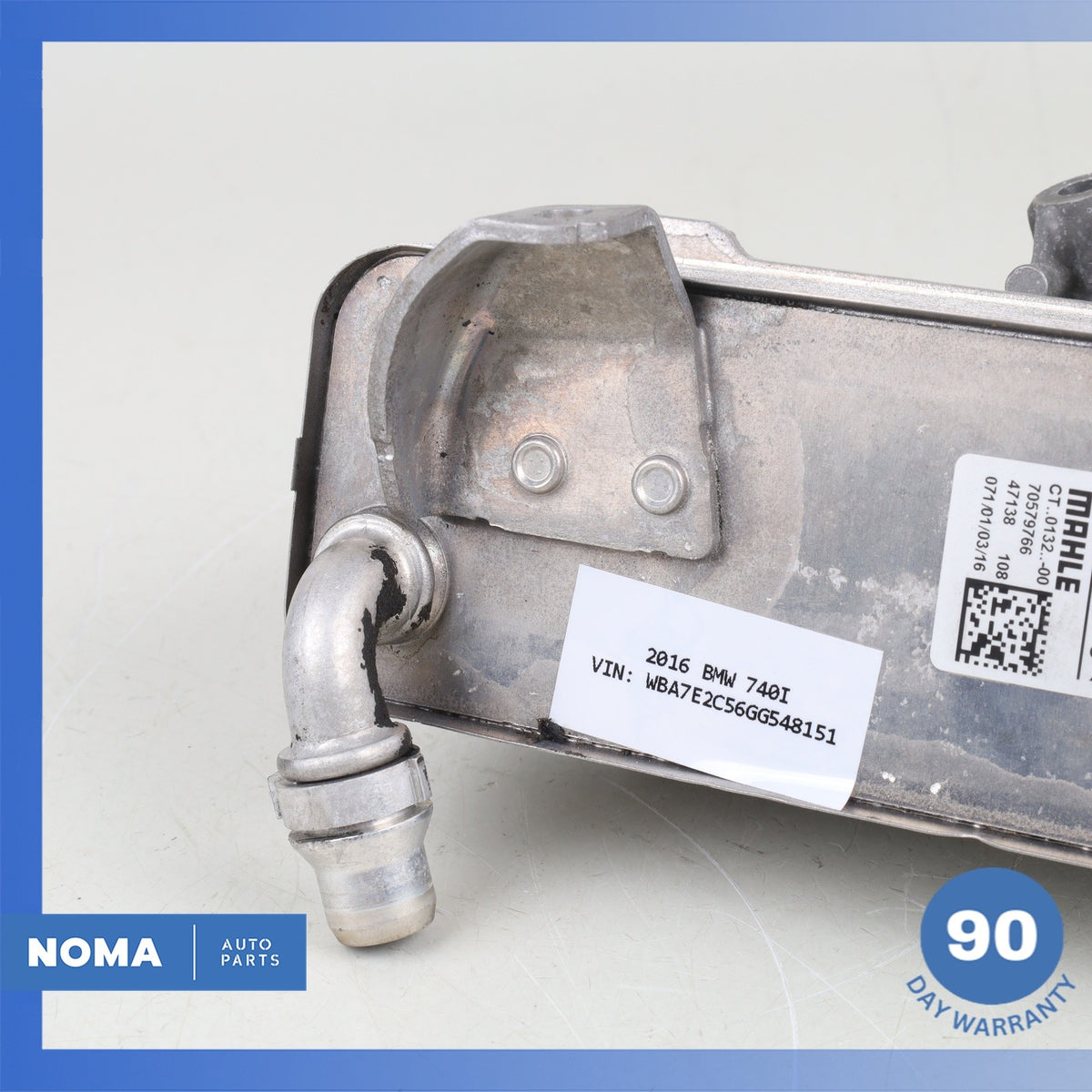 16-20 BMW G12 740i 540i Transmission Oil Cooler Heat Exchanger Radiator OEM 76k - photo 6