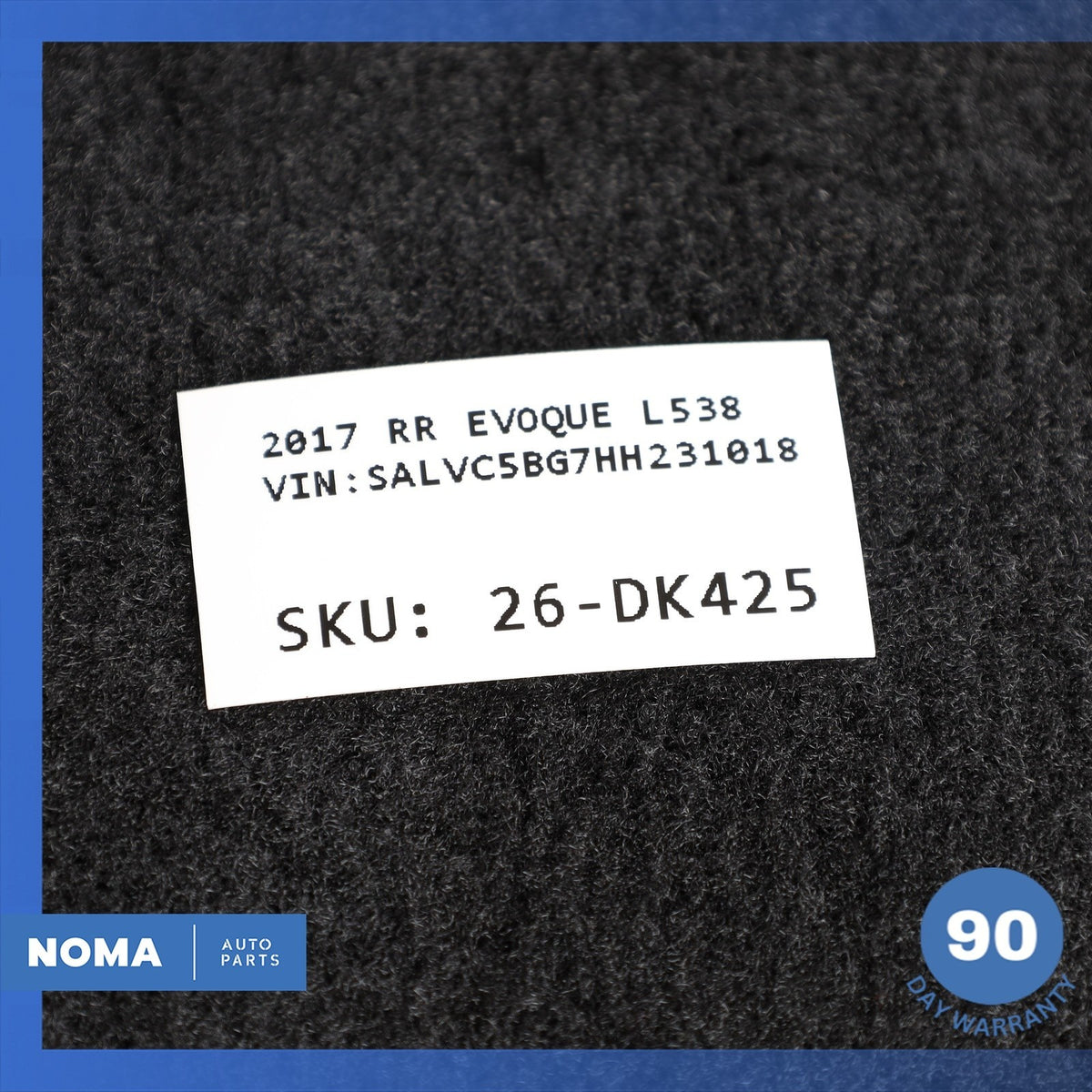 17-19 Range Rover Evoque L538 Convertible Front & Rear Floor Carpet Mat Set OEM - photo 24