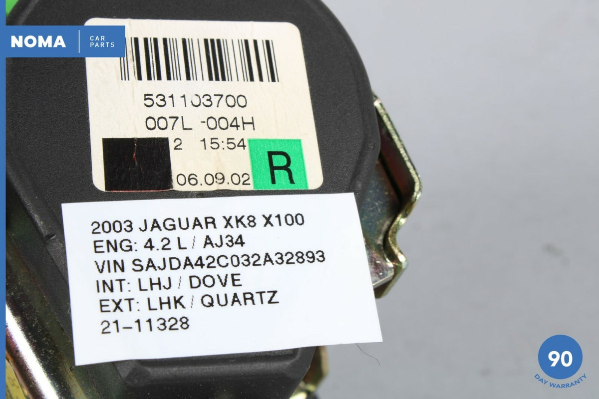 03-04 Jaguar XK8 XKR X100 Front Right Passenger Side Seat Belt Retractor LEG OEM - photo 12