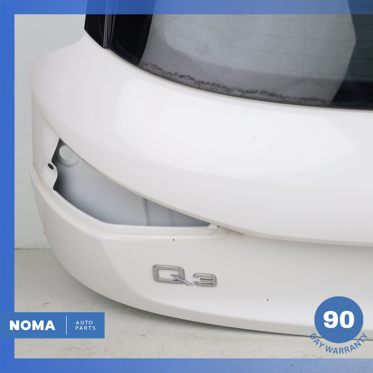 15-18 Audi 8UB 8UG Q3 Trunk Lid Liftgate Tailgate Hatch Shell White OEM - photo 9