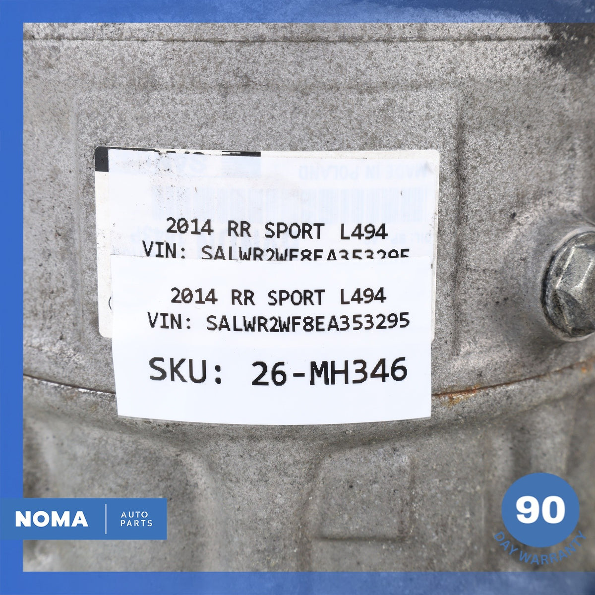 10-26 LR Range Rover Sport L494 AC Air Conditioning Compressor Clutch OEM - photo 12