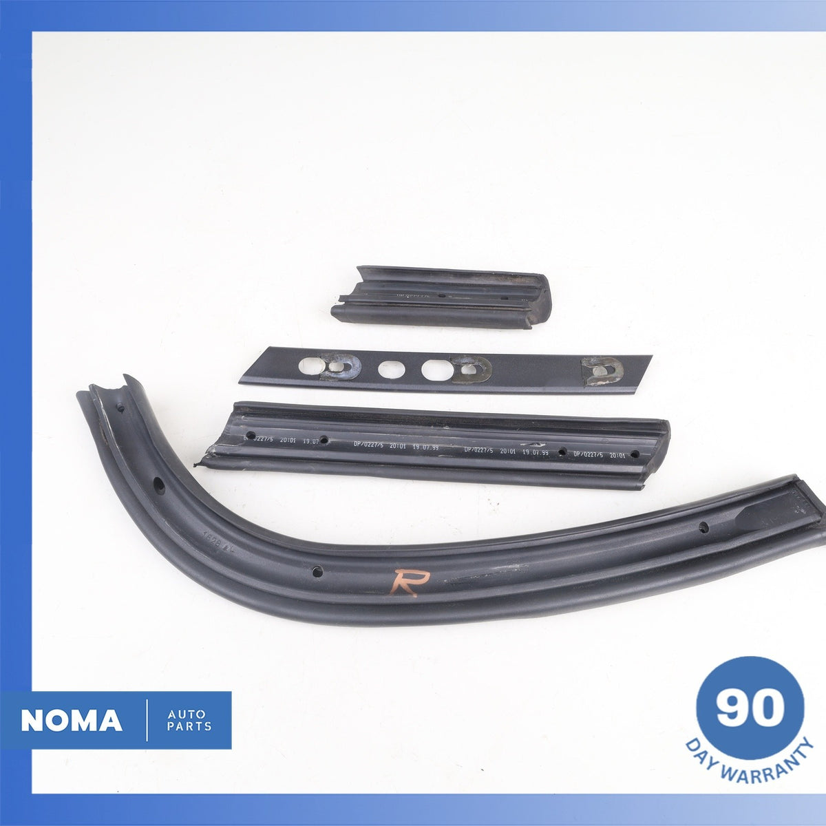 96-02 BMW E36 Z3 Convertible Top Roof Right Side Molding Rubber Seal Set OEM - photo 7