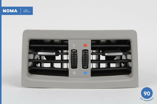 06-11 BMW 335i E90 E91 Rear Center Console A/C Dual Air Vent Grille 7130708 OEM - photo 1