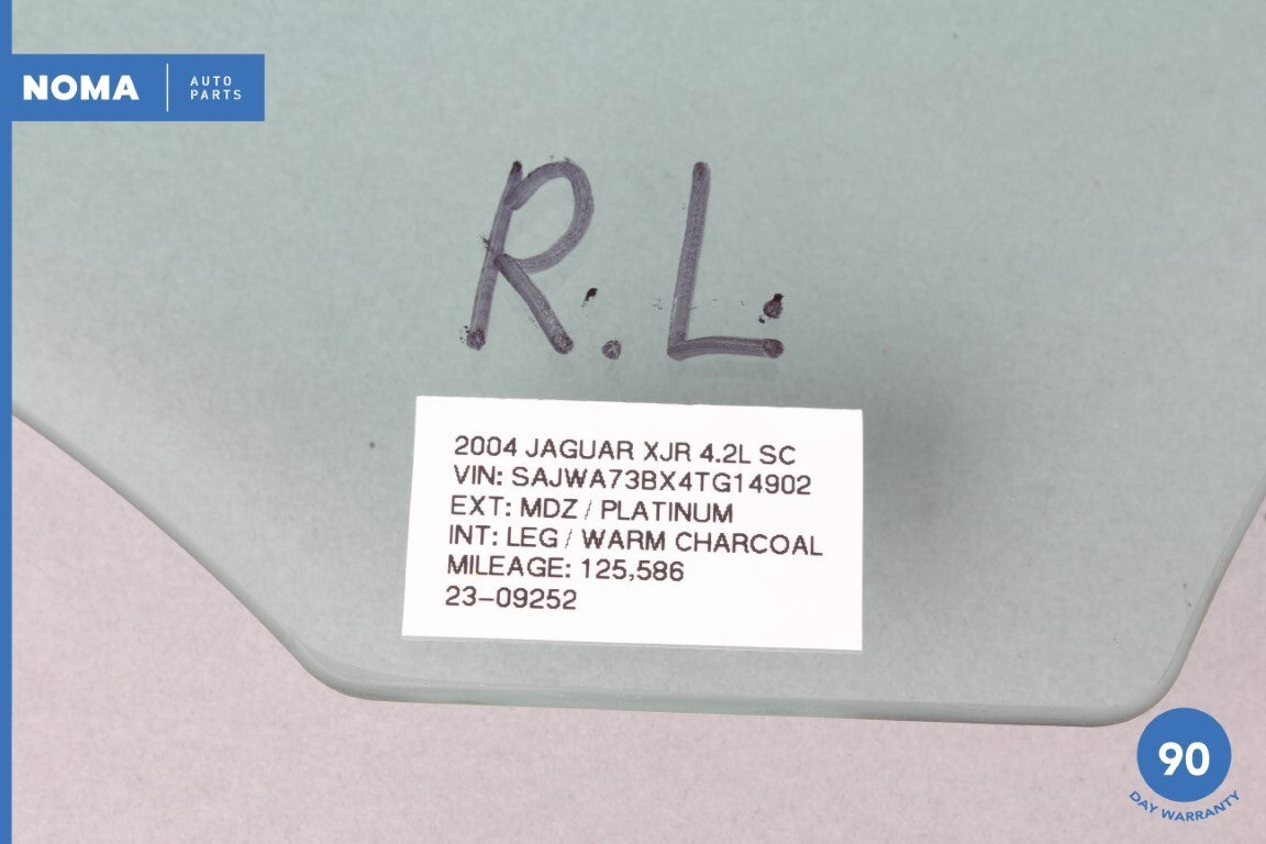 04-05 Jaguar XJ8 XJR X350 SWB Rear Left Driver Side Door Window Glass OEM - photo 13