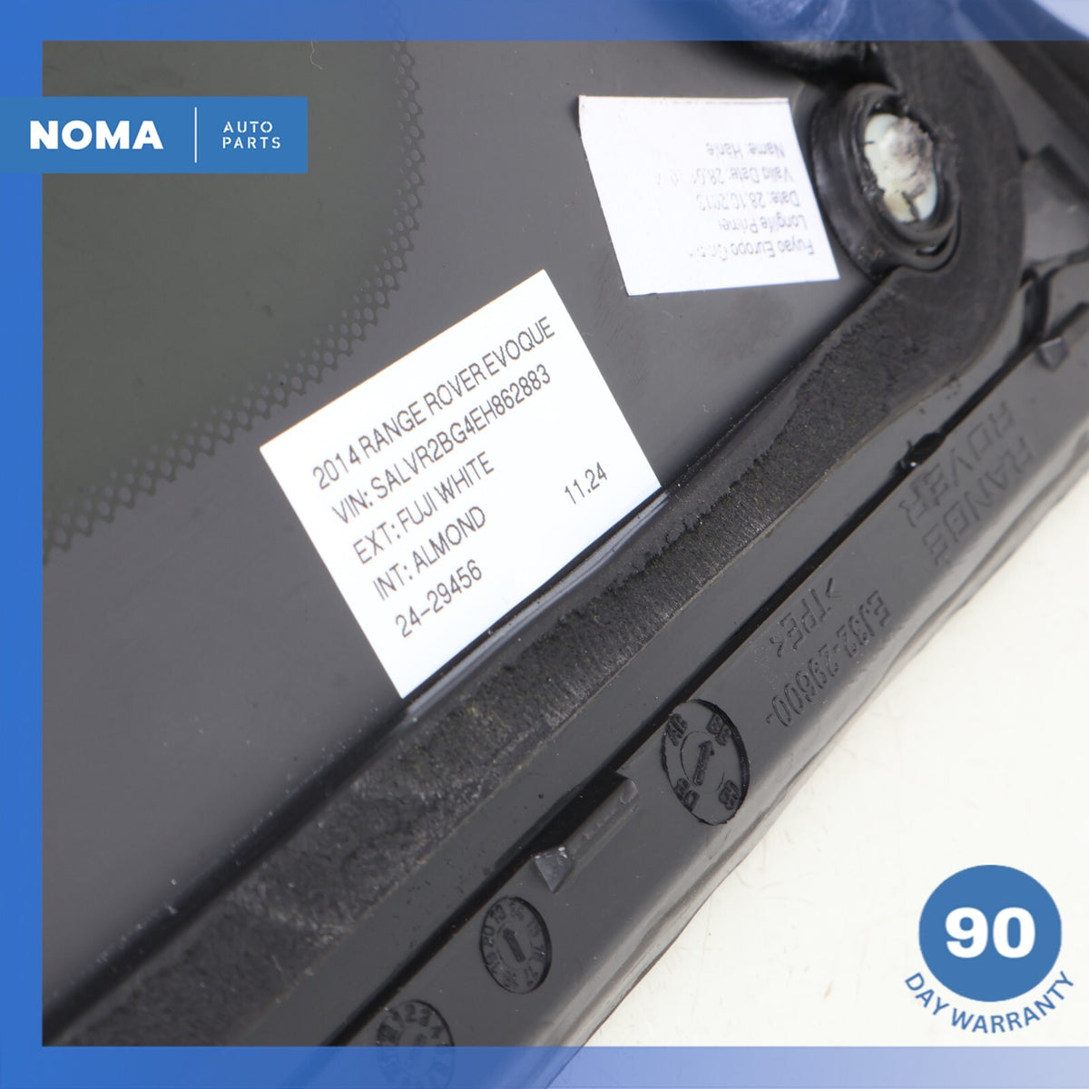 14-15 LR Range Rover Evoque L538 4DR Rear Right Passenger Side Quarter Glass OEM - photo 12