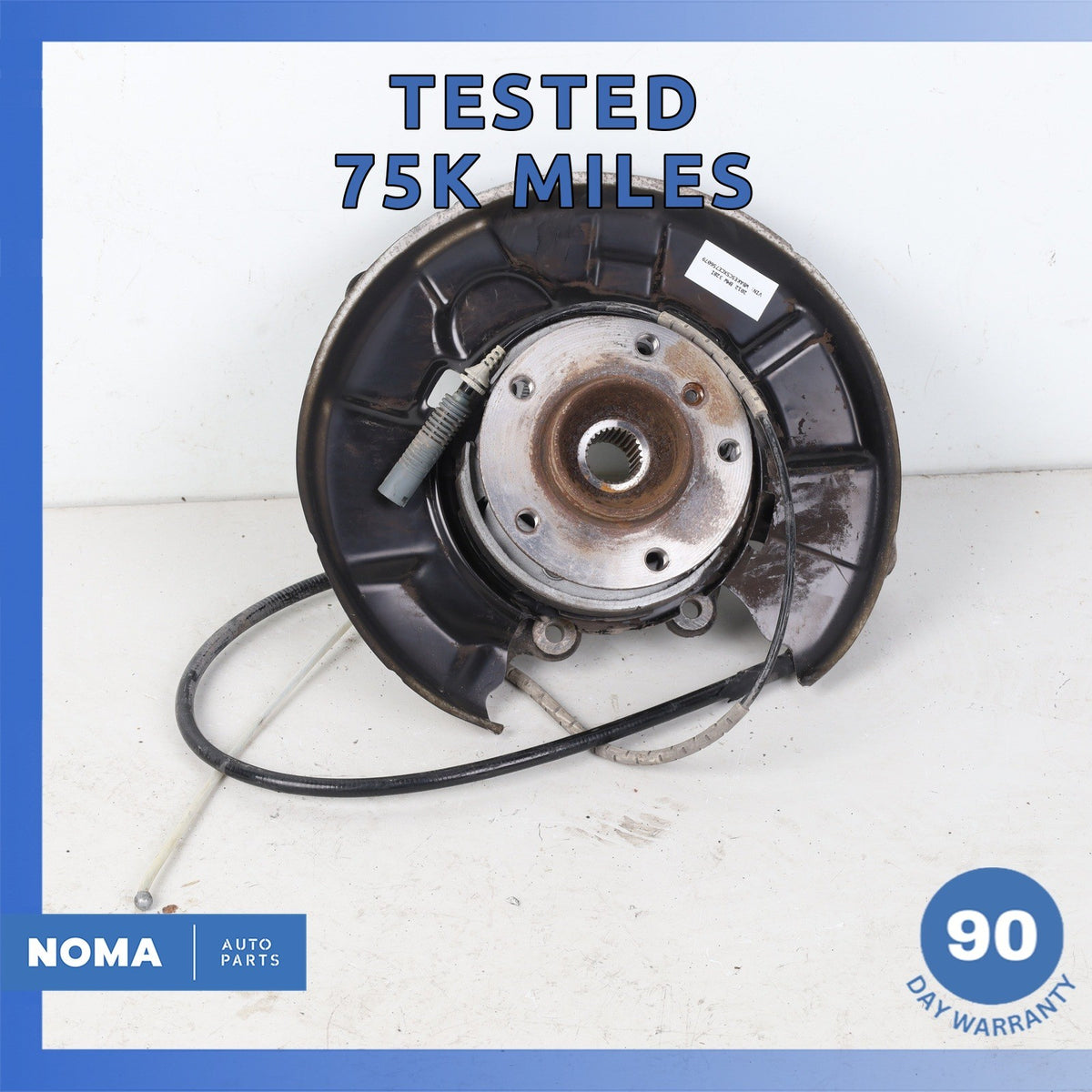 07-13 BMW E92 328i 128i Rear Left Spindle Knuckle Hub w /Shield OEM 75k - photo 1