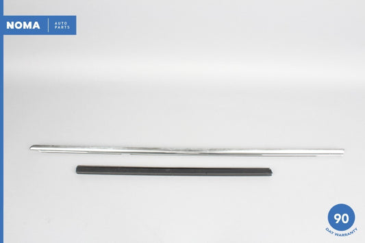 03-08 Jaguar S-Type X202 Rear Left Door Exterior Window Molding Seal Set OEM - photo 1