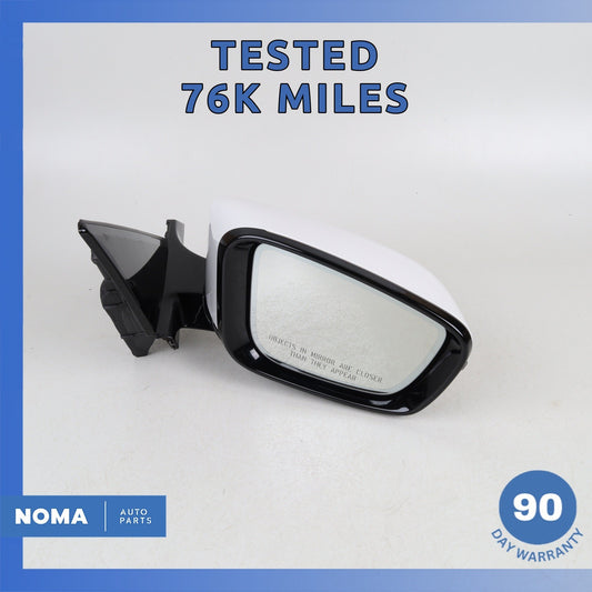 16-19 BMW G12 740i 750i Right Passenger Side Door Rear View Mirror White OEM 76k - photo 1