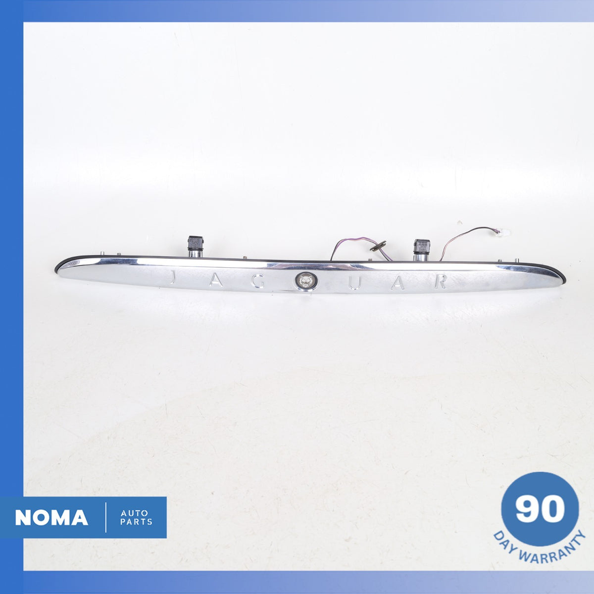 00-06 Jaguar X100 XKR Rear Trunk Bezel License Plate Light Lamp Trim Chrome OEM - photo 2